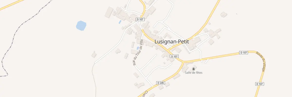 Plan du 8 Le Bourg à Lusignan-Petit