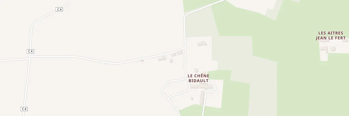 Plan du 5090 Le Chene Bidault à Saint-Pierre-du-Lorouër