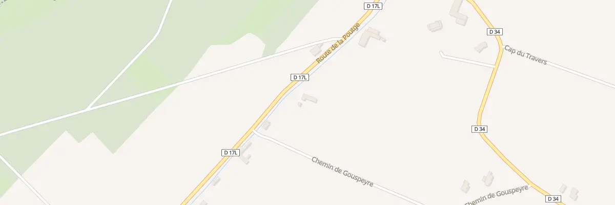 Plan du 3 Rte de la Poutge à Boudrac