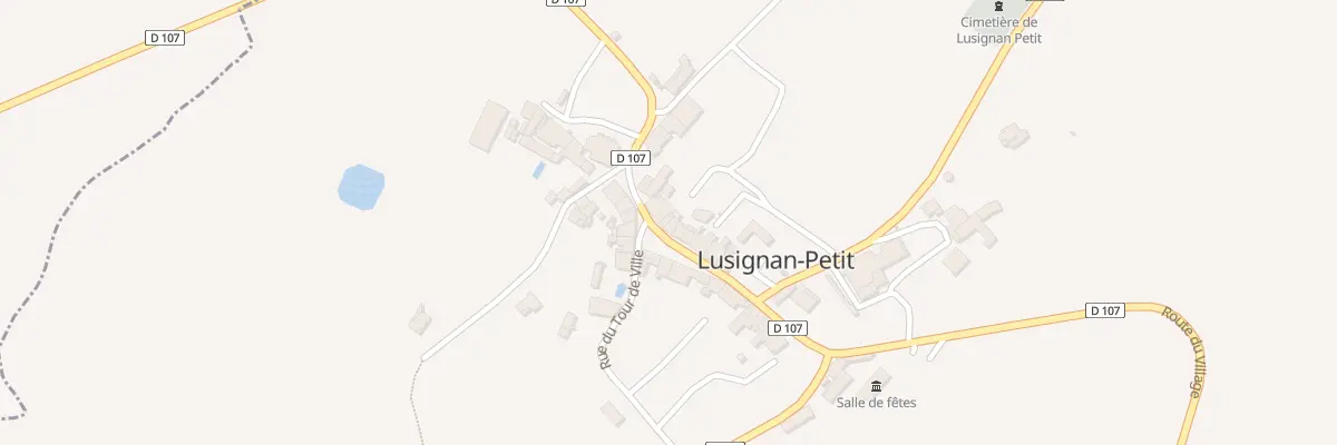 Plan du 495 Rte du Village à Lusignan-Petit