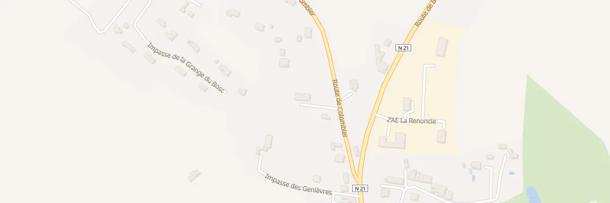 Plan du 143 Rte de Colombier à Bouniagues