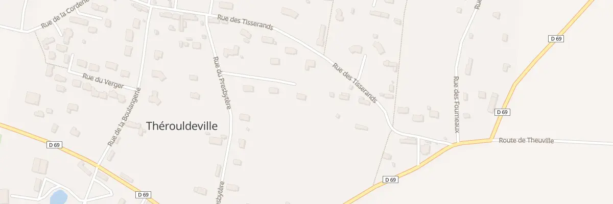 Plan du 12T Rue du Presbytere à Thérouldeville