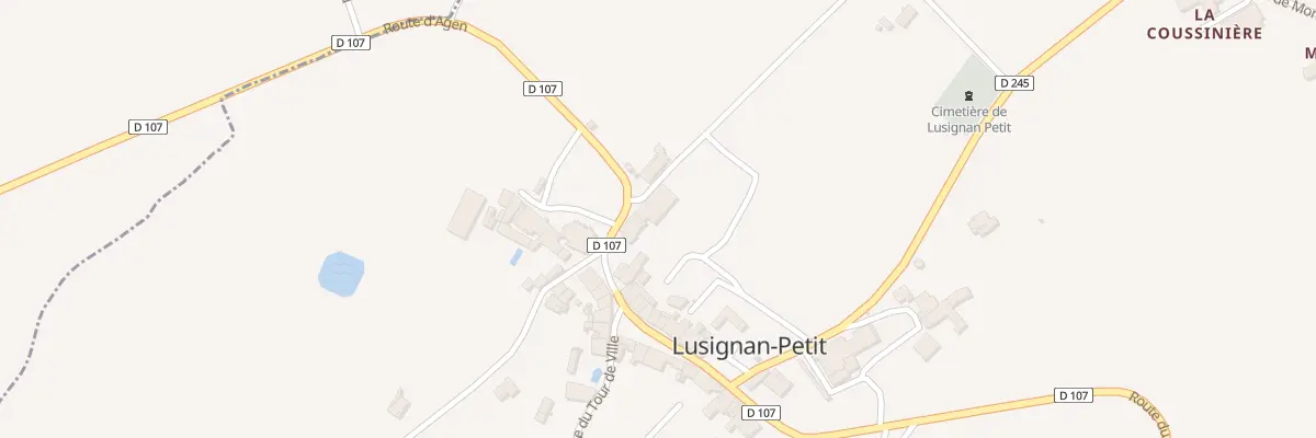 Plan du 26 Le Bourg à Lusignan-Petit