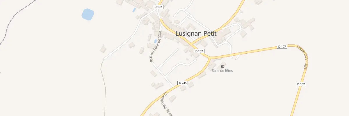 Plan du 6 Le Bourg à Lusignan-Petit