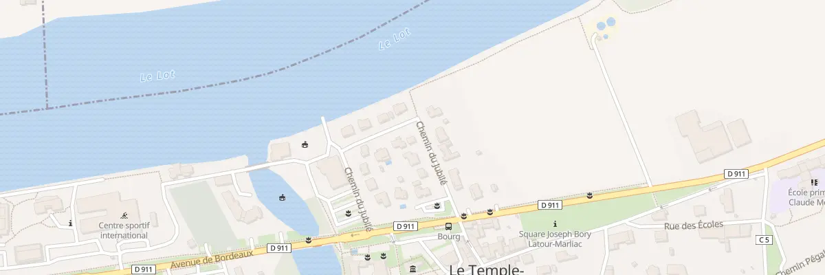 Plan du 14 Lot des Voiliers au Temple-sur-Lot