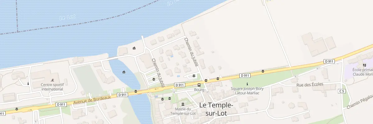 Plan du 7 Che du Jubilé au Temple-sur-Lot