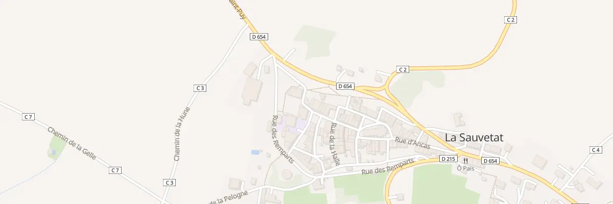 Plan du 2 Rue de la Porte de l’Espéron à La Sauvetat