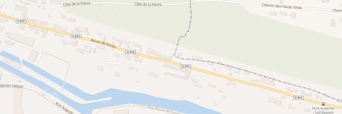 Plan du 93 Rte de Rouen à Pont-Audemer