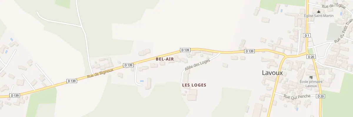 Plan du 8 All des Loges à Lavoux