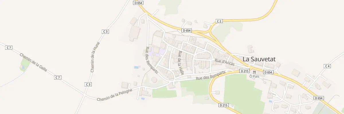 Plan du 5181D Le Village à La Sauvetat