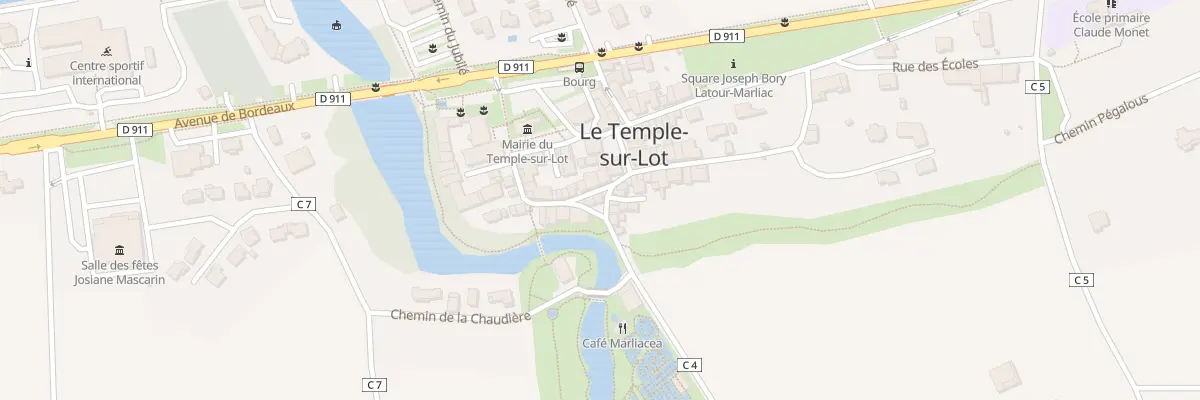 Plan du 2 Rue des Nénuphars au Temple-sur-Lot