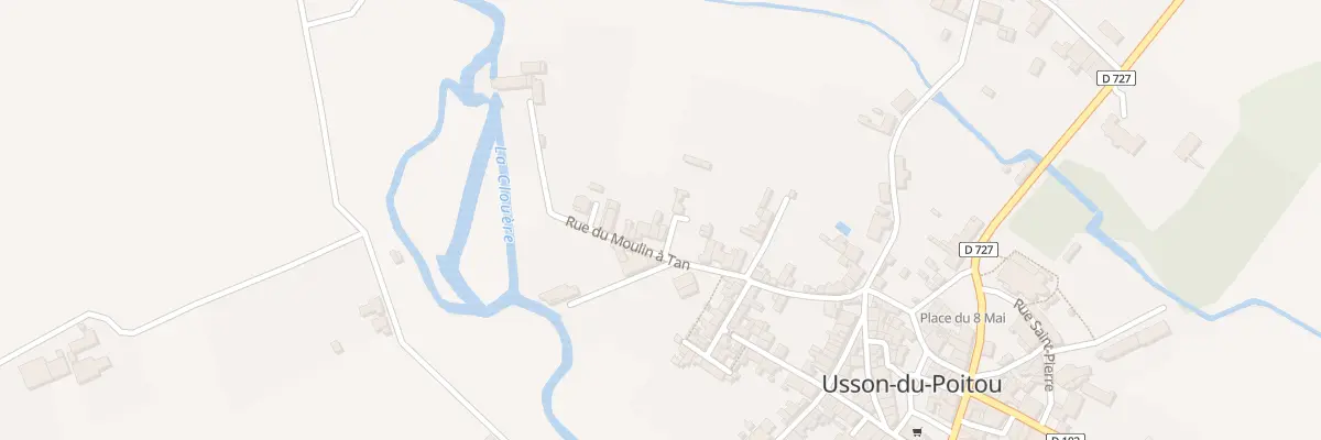 Plan du 14 Rue du Moulin à Tan à Usson-du-Poitou