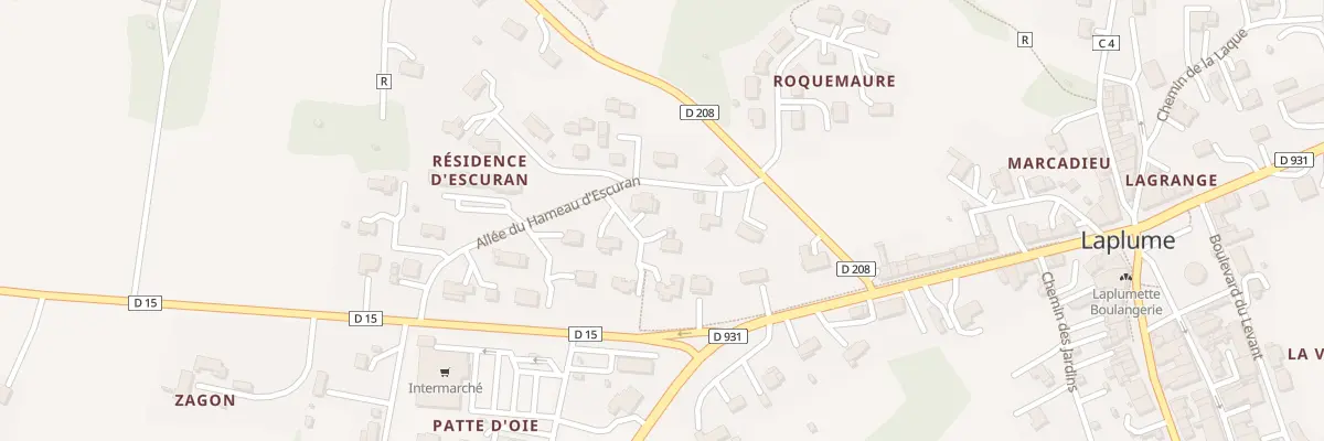 Plan du 31 Imp du Buzet à Laplume