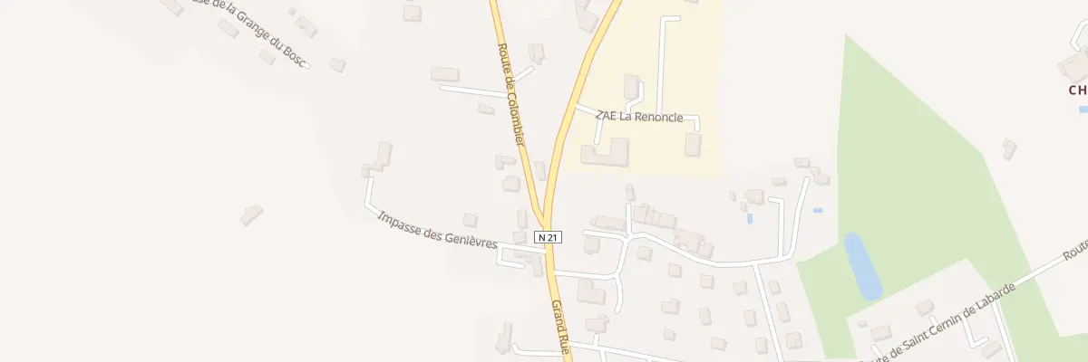 Plan du 8 Grand Rue à Bouniagues
