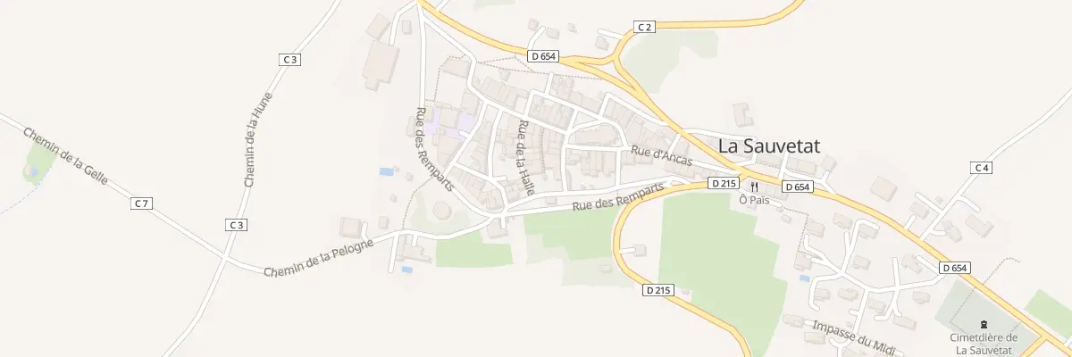 Plan du 5177 Le Village à La Sauvetat
