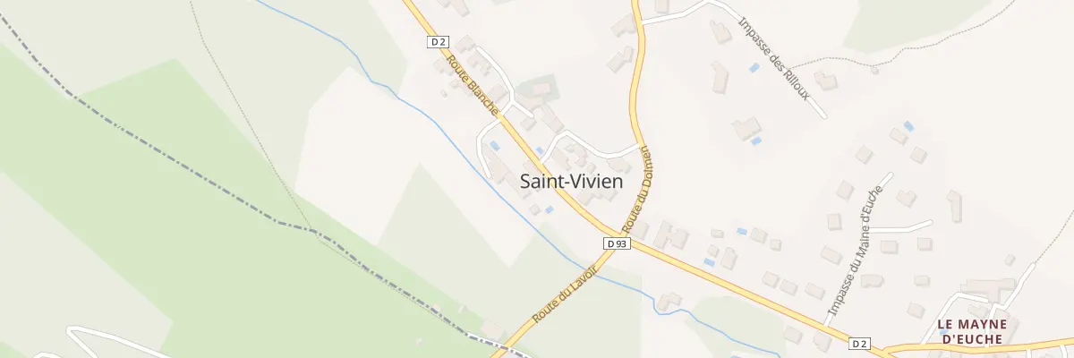 Plan du 126A Saint Vivien Ouest à Paussac-et-Saint-Vivien