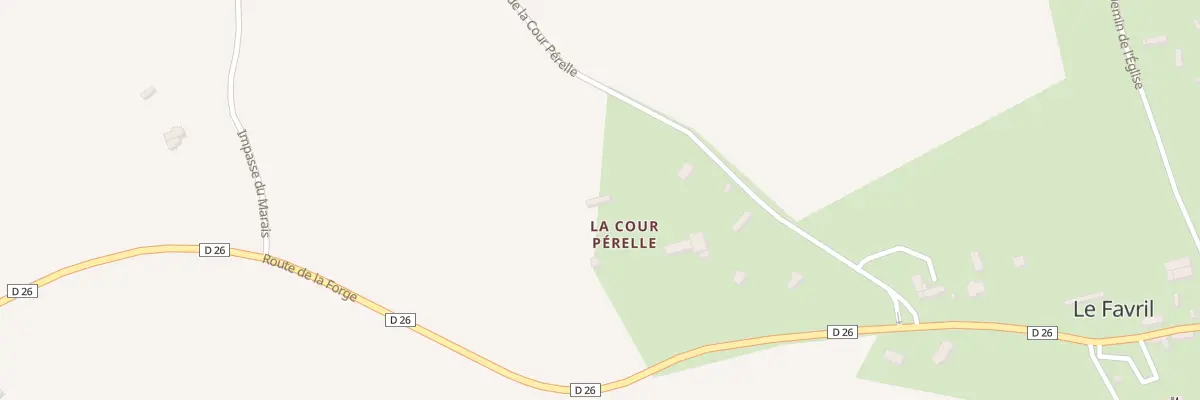 Plan du 3 La Cour Pérelle au Favril
