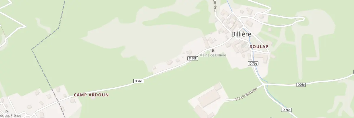 Plan du 25 Sarrat et Plagnarasso à Billière