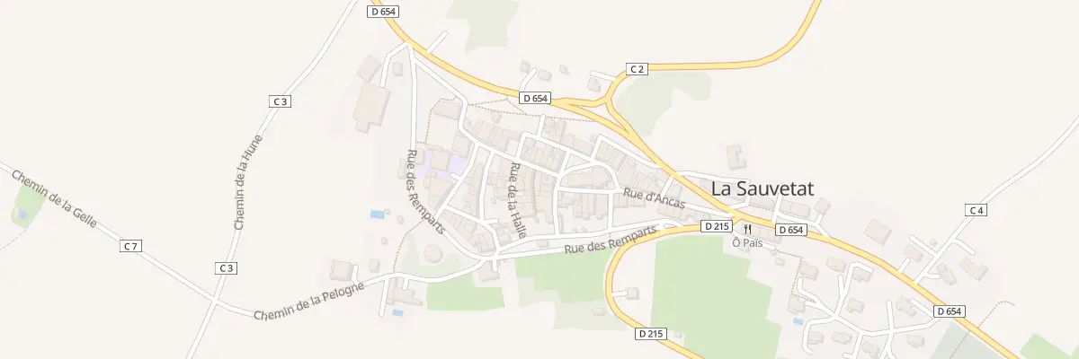 Plan du 5172 Le Village à La Sauvetat