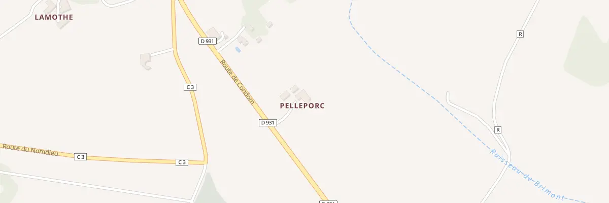 Plan du 369 Pelleporc à Laplume