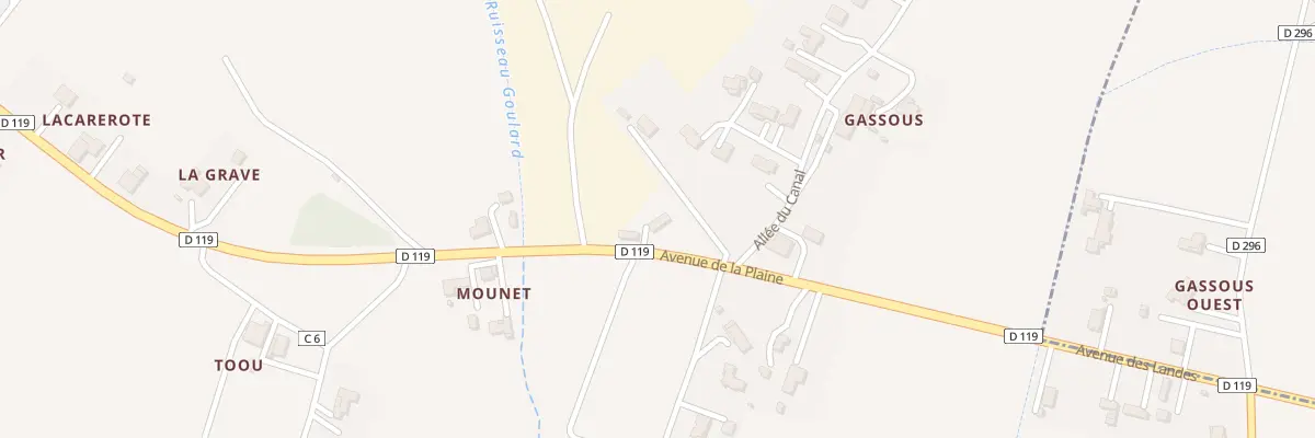 Plan du 746 Av de la Plaine à Sainte-Colombe-en-Bruilhois