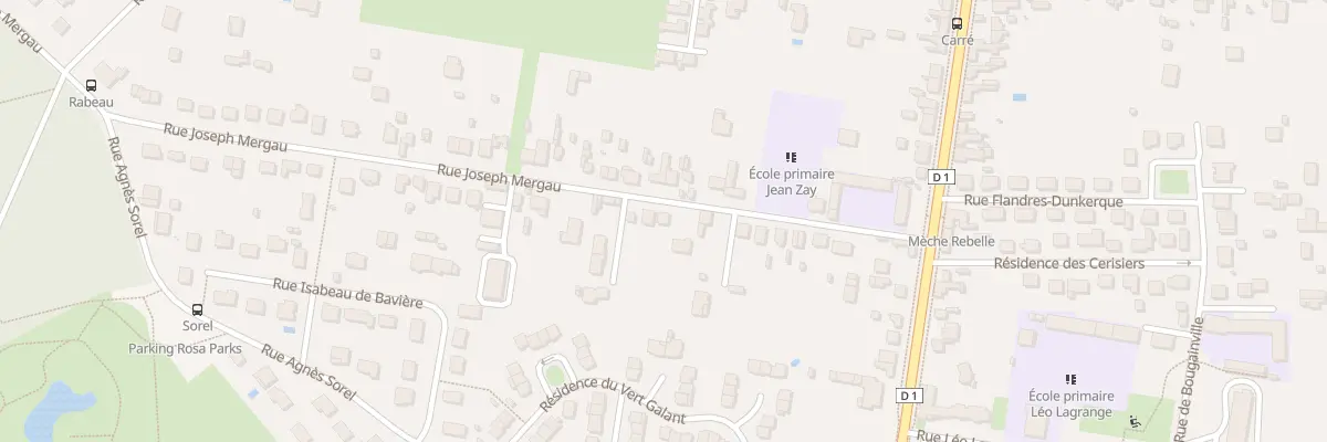 Plan du 29 Rue Joseph Mergau à Châtellerault