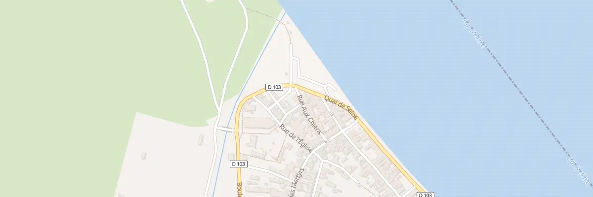Plan du 2 Rue aux Chiens à Quillebeuf-sur-Seine