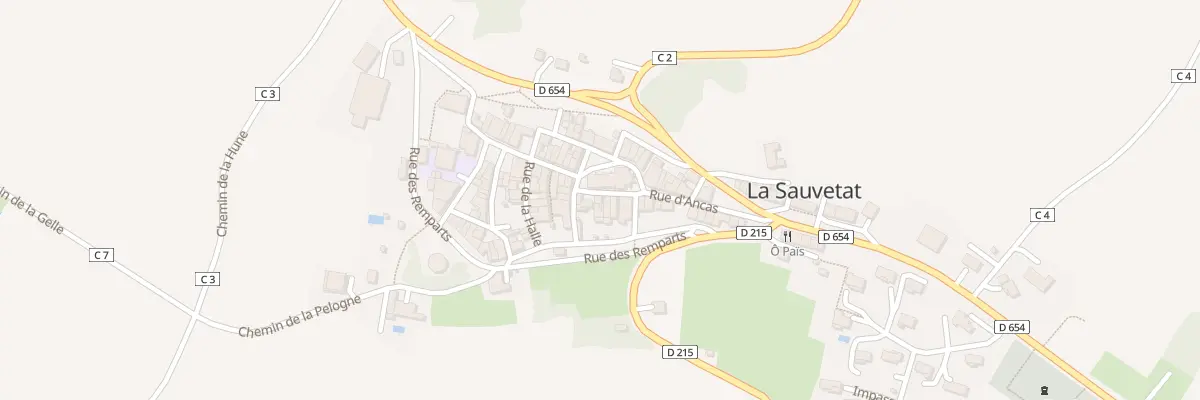 Plan du 14 Pl de l’Eglise à La Sauvetat