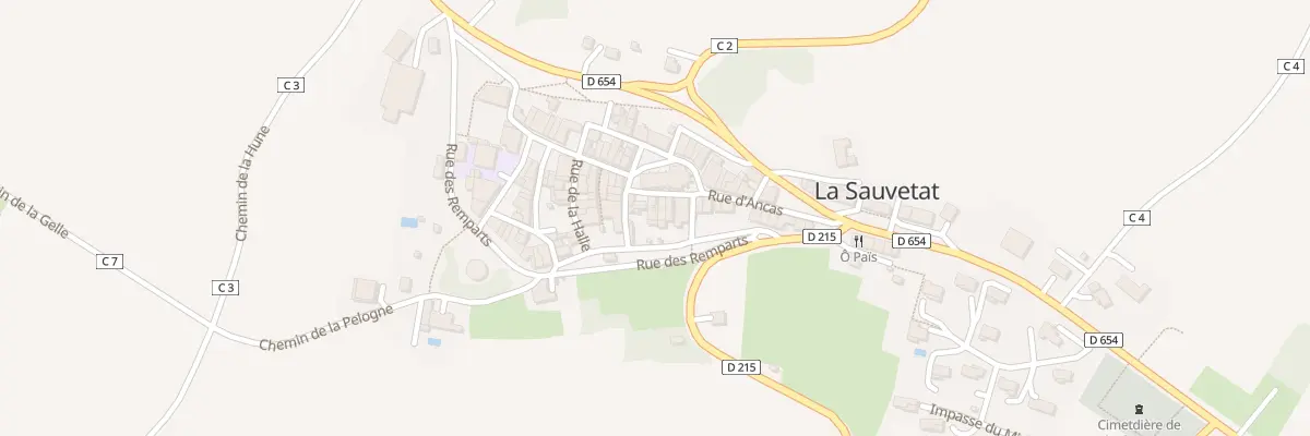 Plan du 5236 Le Village à La Sauvetat
