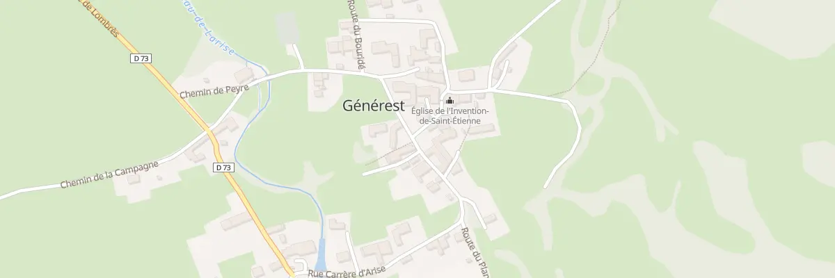 Plan du 2 Che de l’Eglise à Générest