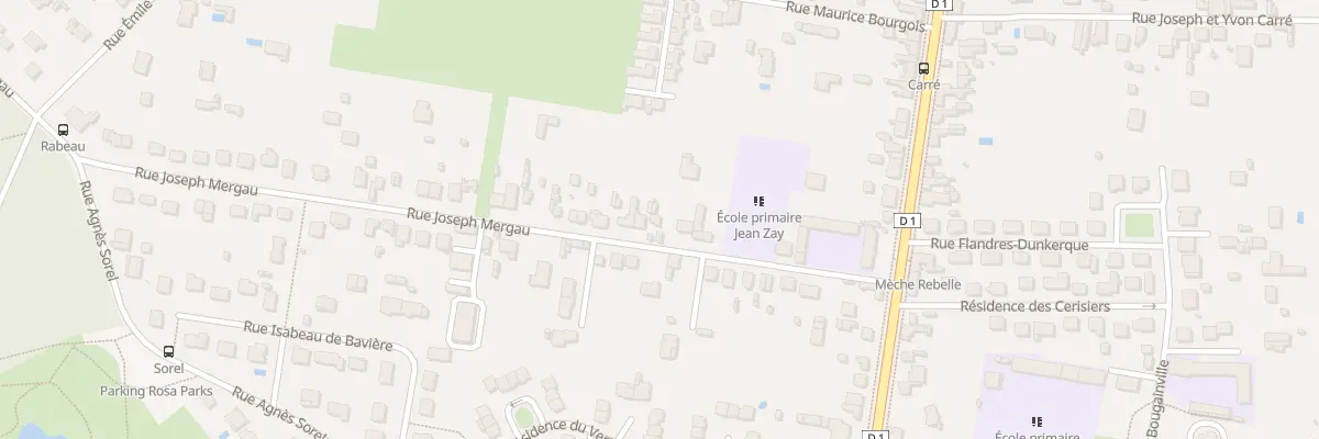 Plan du 20 Rue Joseph Mergau à Châtellerault