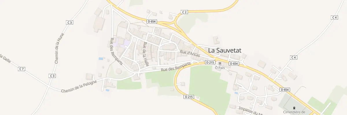 Plan du 5160 Le Village à La Sauvetat