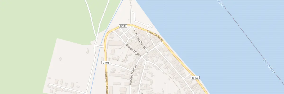 Plan du 14 Rue aux Chiens à Quillebeuf-sur-Seine