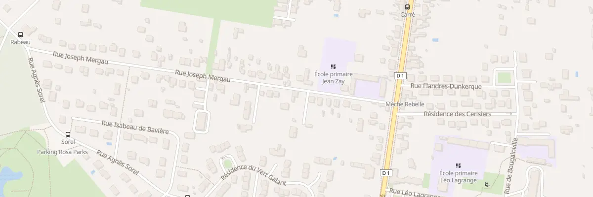 Plan du 23 Rue Joseph Mergau à Châtellerault