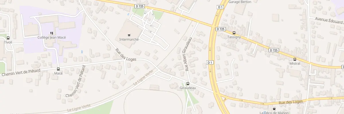 Plan du 126 Rue des Loges à Châtellerault