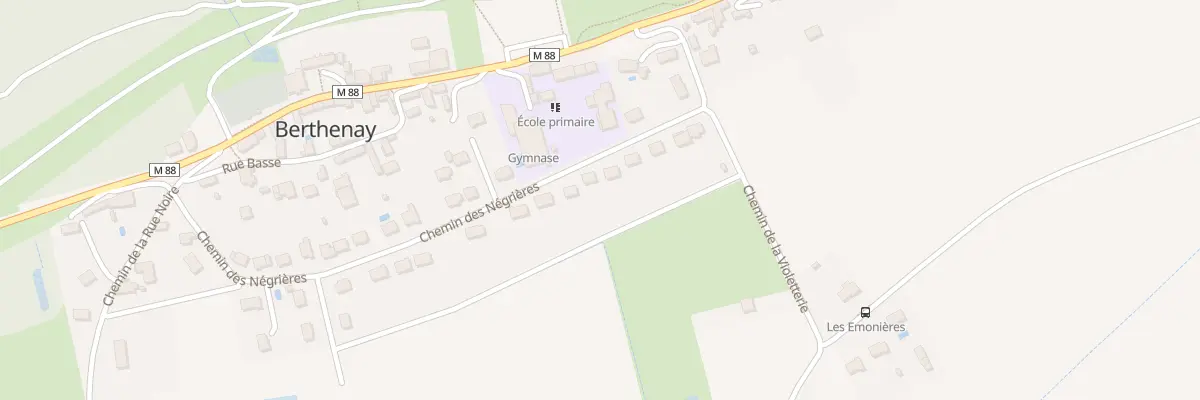 Plan du 28 Che des Négrières à Berthenay
