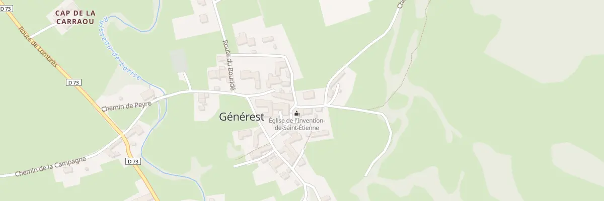 Plan du 1 Che du Moumédan à Générest