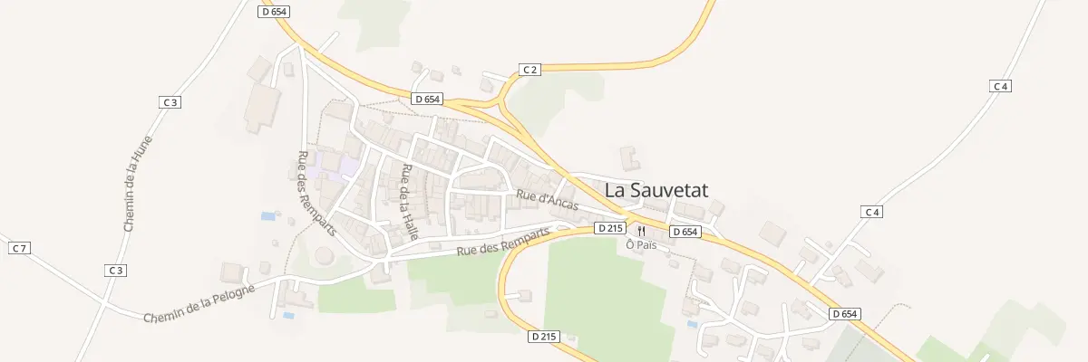 Plan du 5145 Le Village à La Sauvetat