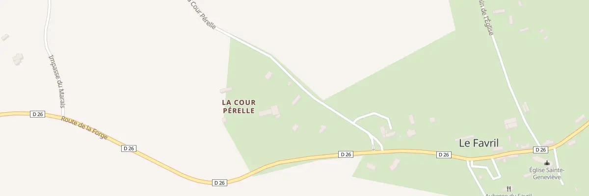 Plan du 4 La Cour Pérelle au Favril