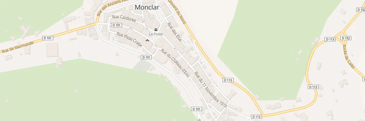 Plan du 5587 Rue du 11 Novembre 1918 à Monclar