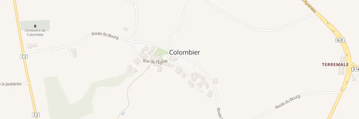 Plan du 68A Le Bourg à Colombier