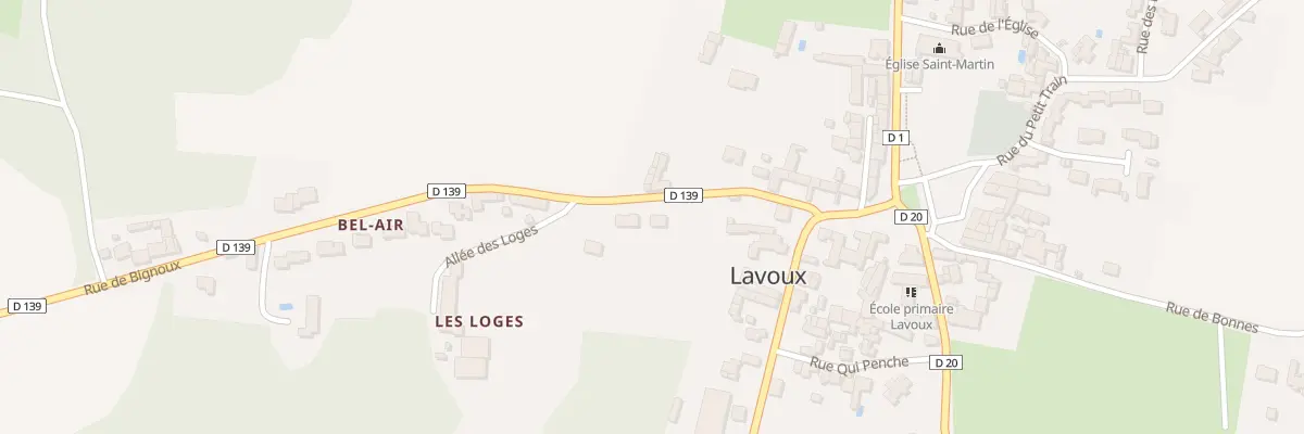 Plan du 3 Rue de Bignoux à Lavoux