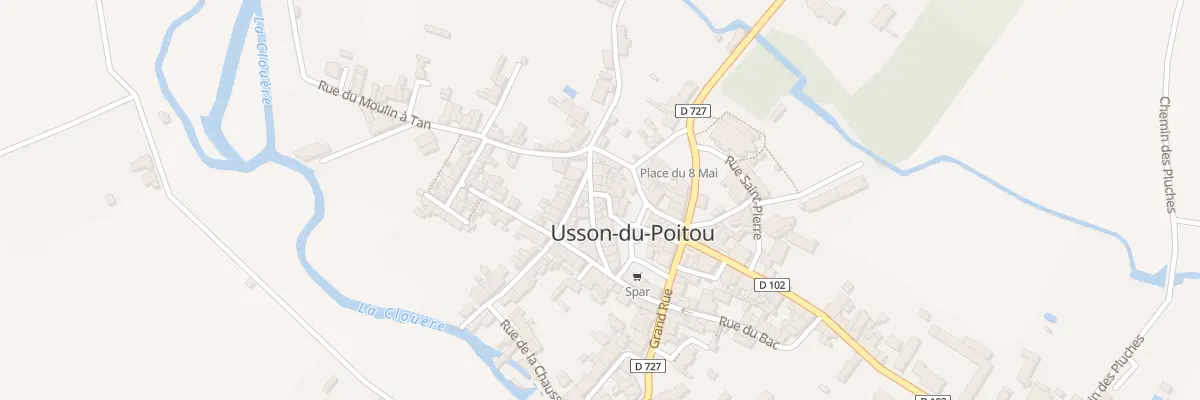 Plan du 6 Rue Maurice Rouget de Gourcez à Usson-du-Poitou