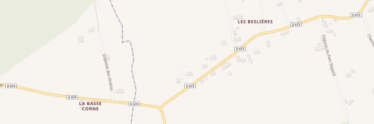Plan du 3 Rte des Beslières à Bonsmoulins