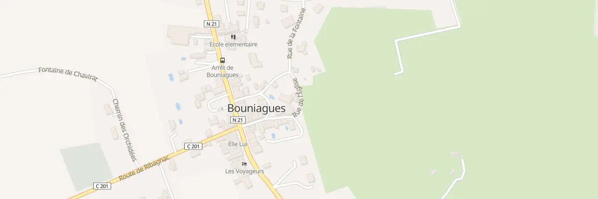 Plan du 117A Le Bourg Est à Bouniagues