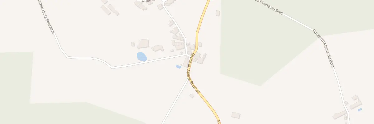 Plan du 404 Rte du Maine Rousset à Connezac