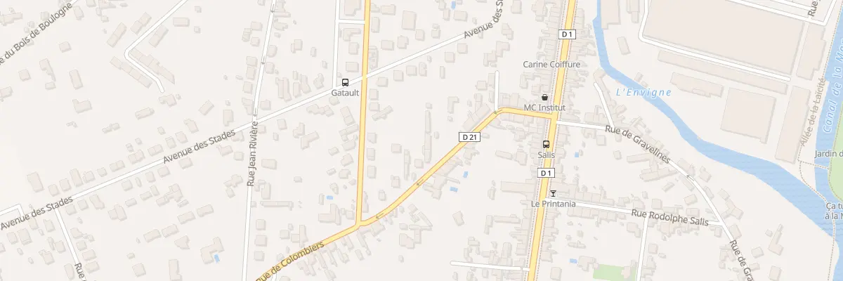 Plan du 30 Rue de Colombiers à Châtellerault