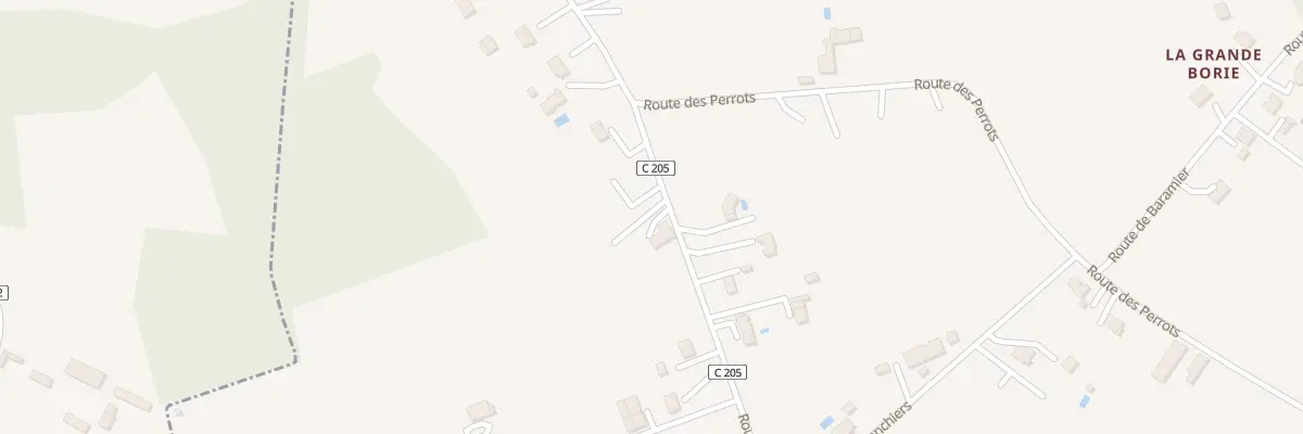 Plan des Bouygues à Saint-Nexans
