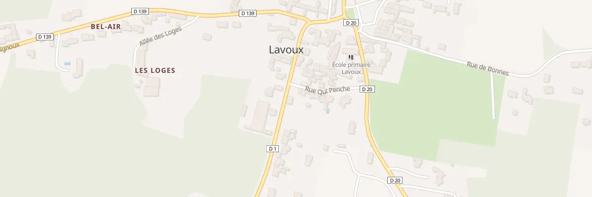 Plan du 11 Rue Qui Penche à Lavoux