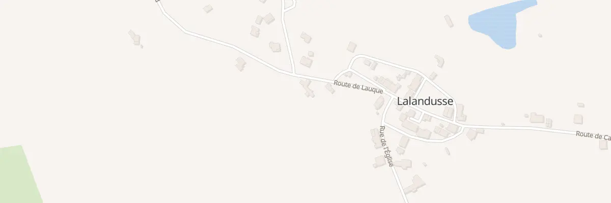 Plan du 107 Rte de Lauque à Lalandusse